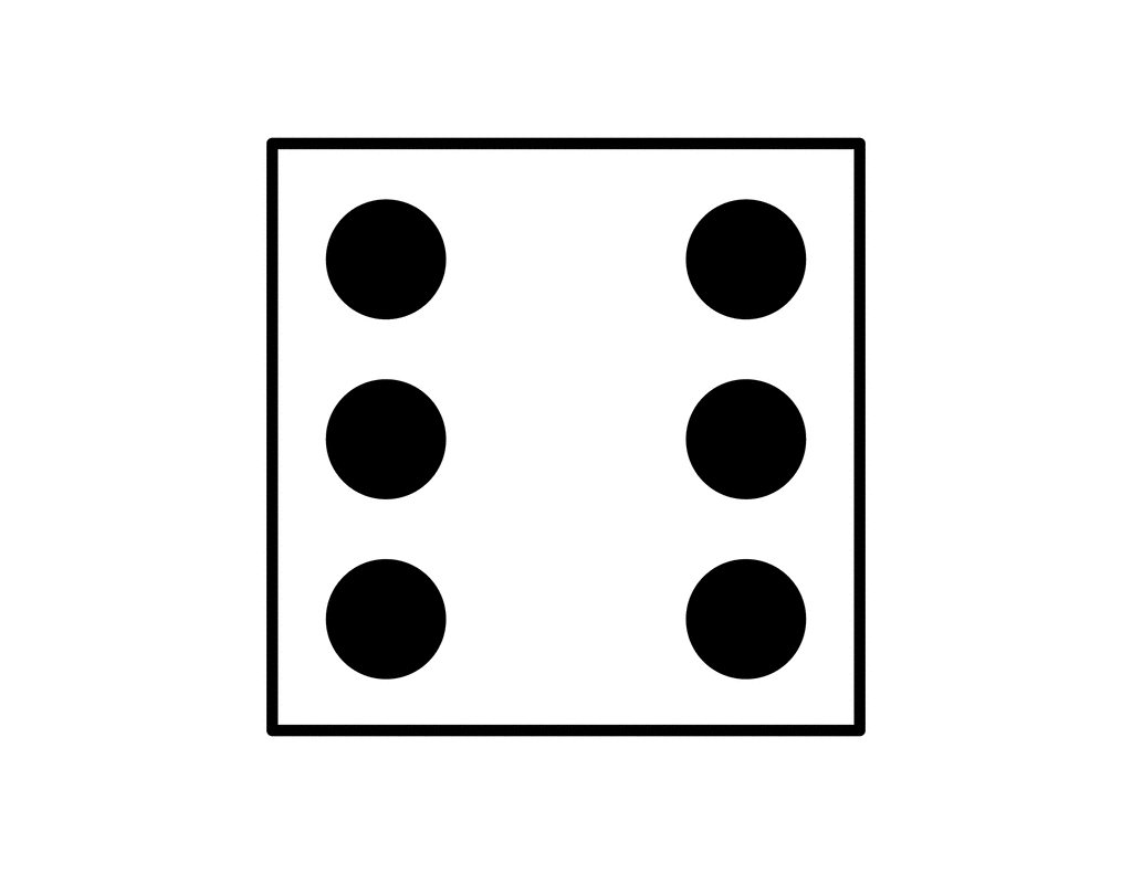 6 Dice Face Clipart