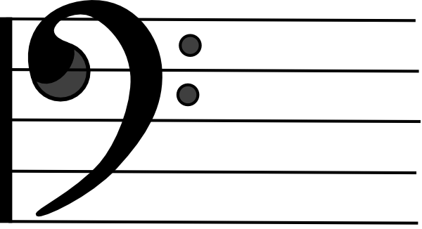 White Music Staff Clipart