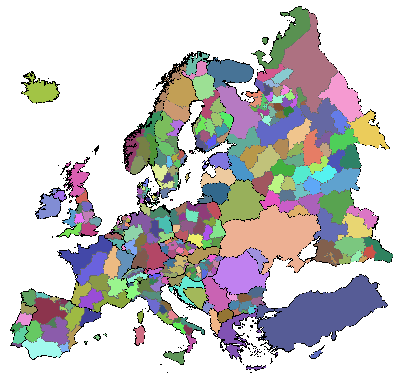 Simple Map Of Europe Countries - ClipArt Best