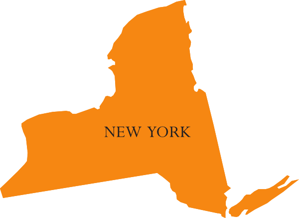 State Of New York Map Clip Art - vector clip art ...