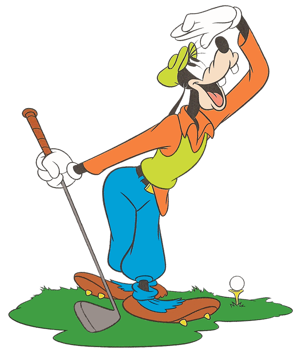 Goofy Golfer Clipart