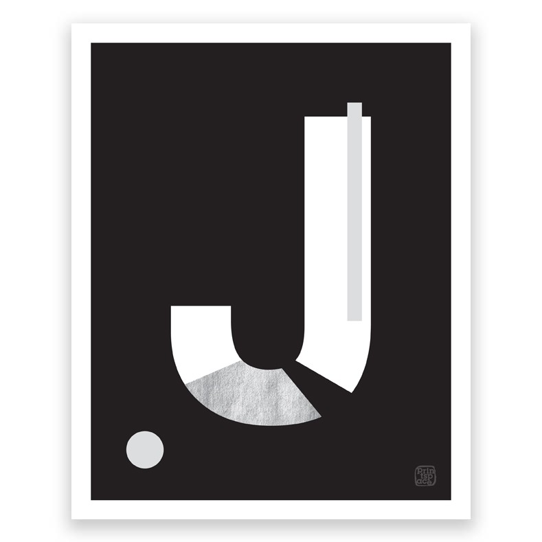 Letter J - Art Print PrintspaceÂ® shop online and wholesale Australia