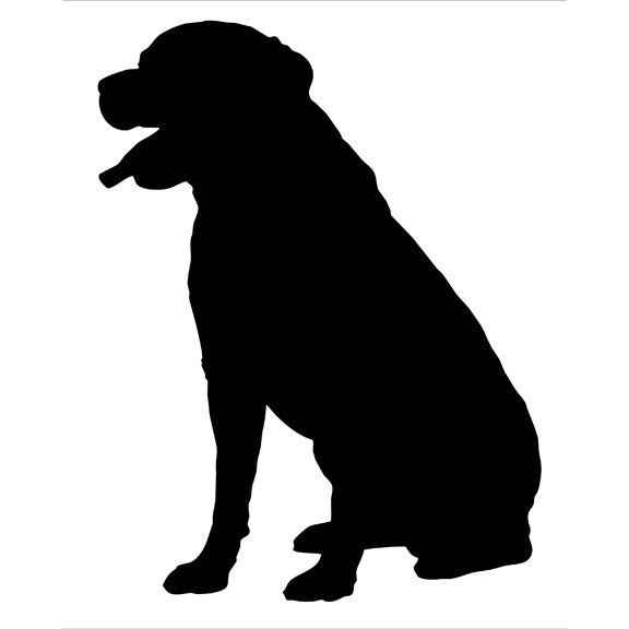 Rottweiler Silhouette Wall Decal | WilsonGraphics