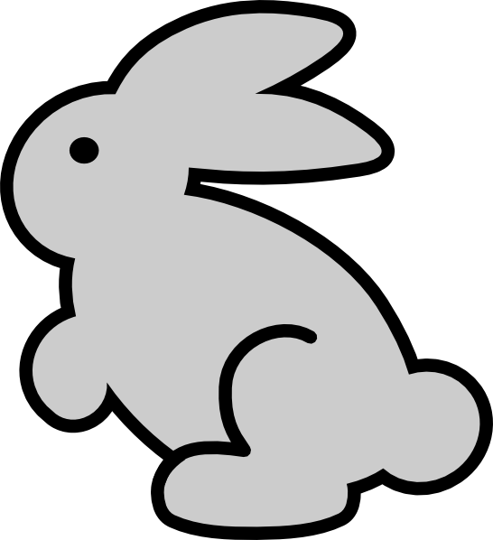 Bunny clip art - vector clip art online, royalty free & public domain