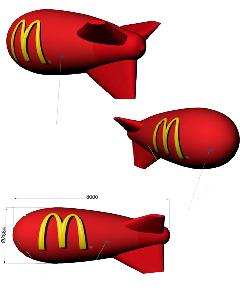 Advertising blimps are great for high-flying eye-catching - Ibsens ...