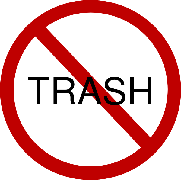 No trash clipart