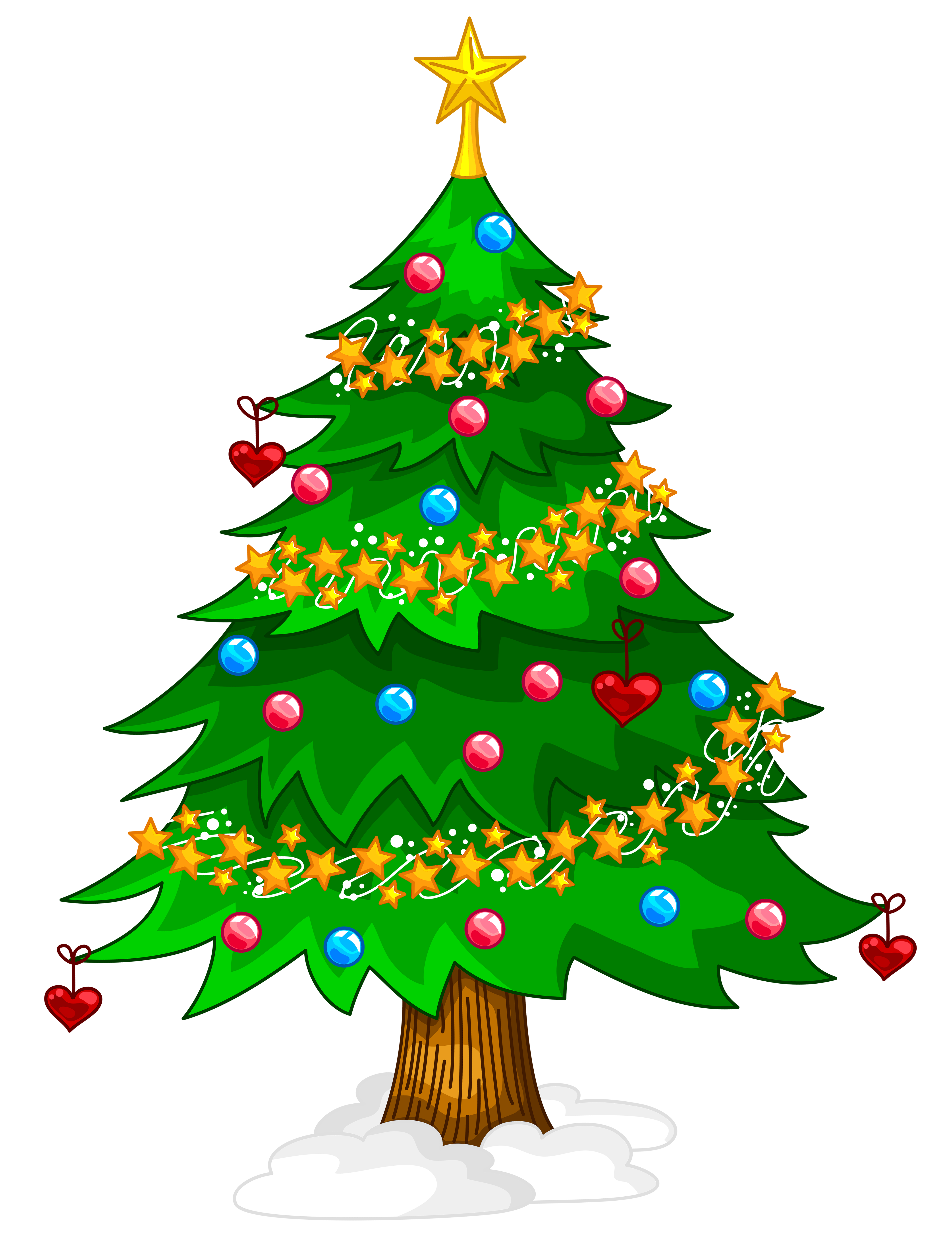 Transparent Xmas Tree PNG Clipart