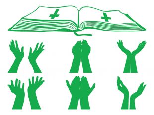 PRAYING HANDS VECTOR.eps | free vectors | UI Download