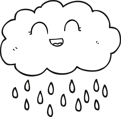 Rain Cloud Clipart Clip Art, Vector Images & Illustrations