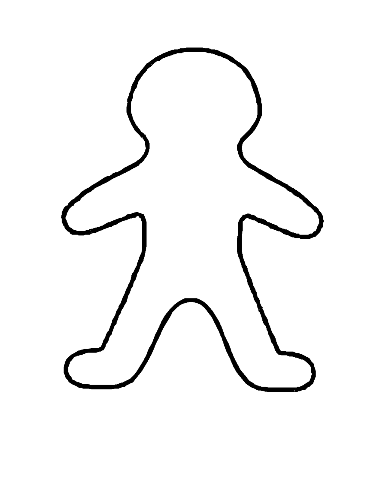 Best Photos of Gingerbread Boy And Girl Template - Gingerbread ...