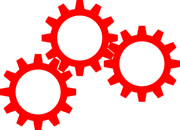 Gears Inter Lock Clip Art - vector clip art online ...