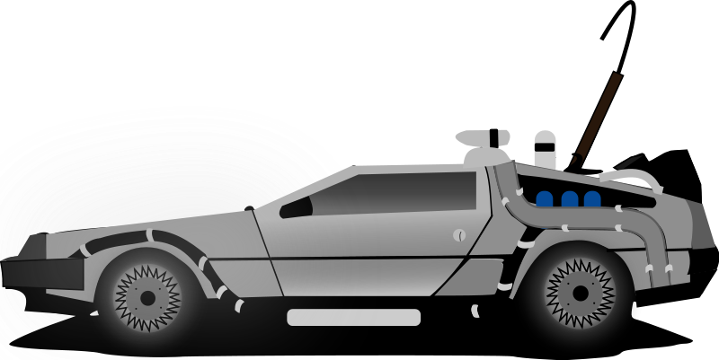 Car delorean vector clip art download free - Clipart-