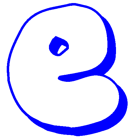 bubble letters E in the year 2011 | Printable Bubble Letters