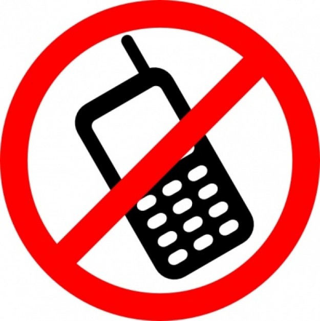 No Cell Phones Allowed clip art | Download free Vector