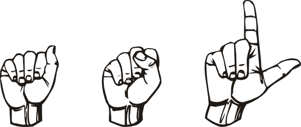 American Sign Language Asl clip art Free Vector