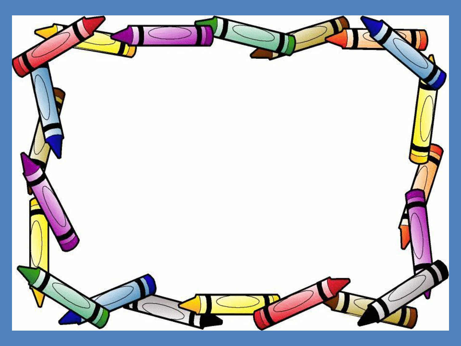 Crayon Border Powerpoint Background Template - ClipArt Best ...