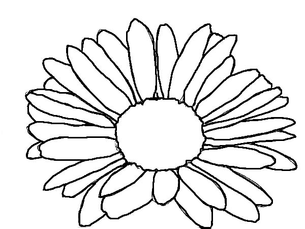 Kids Drawing of Daisy Flower Coloring Page - Download & Print ...