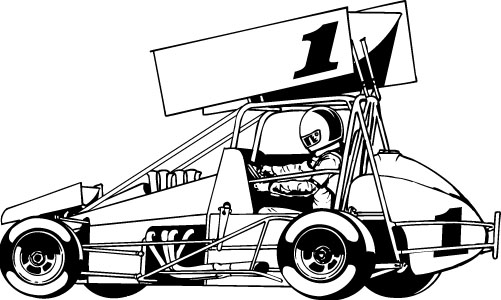 JRG Media - Sprint Car Clip Art