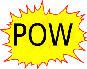 Pow Balloon clip art - vector clip art online, royalty free ...