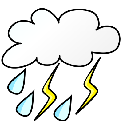 Raindrops coloring page