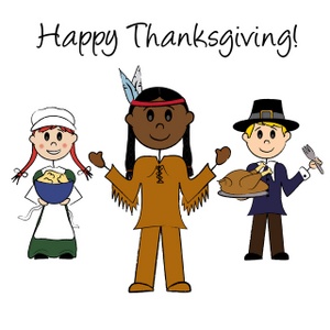 Thanksgiving Clipart Image - Happy Thanksgiving Graphic with Stick ...