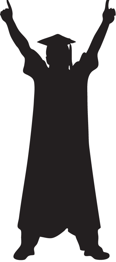 Cap and gown clipart free