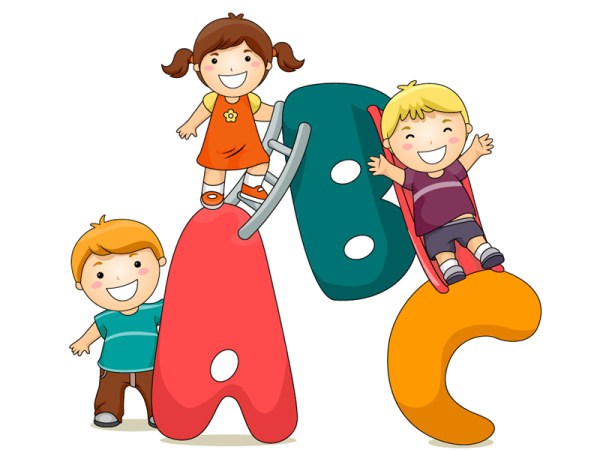 Adorable children cartoon inserts a picture | Cartoon illustration ...