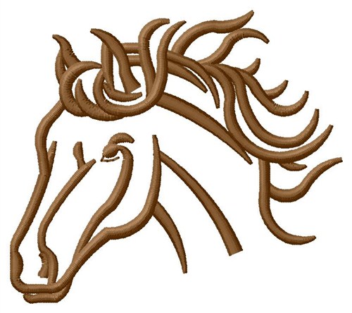 Animals(Grand Slam Designs) Embroidery Design: Brown Horse Head ...