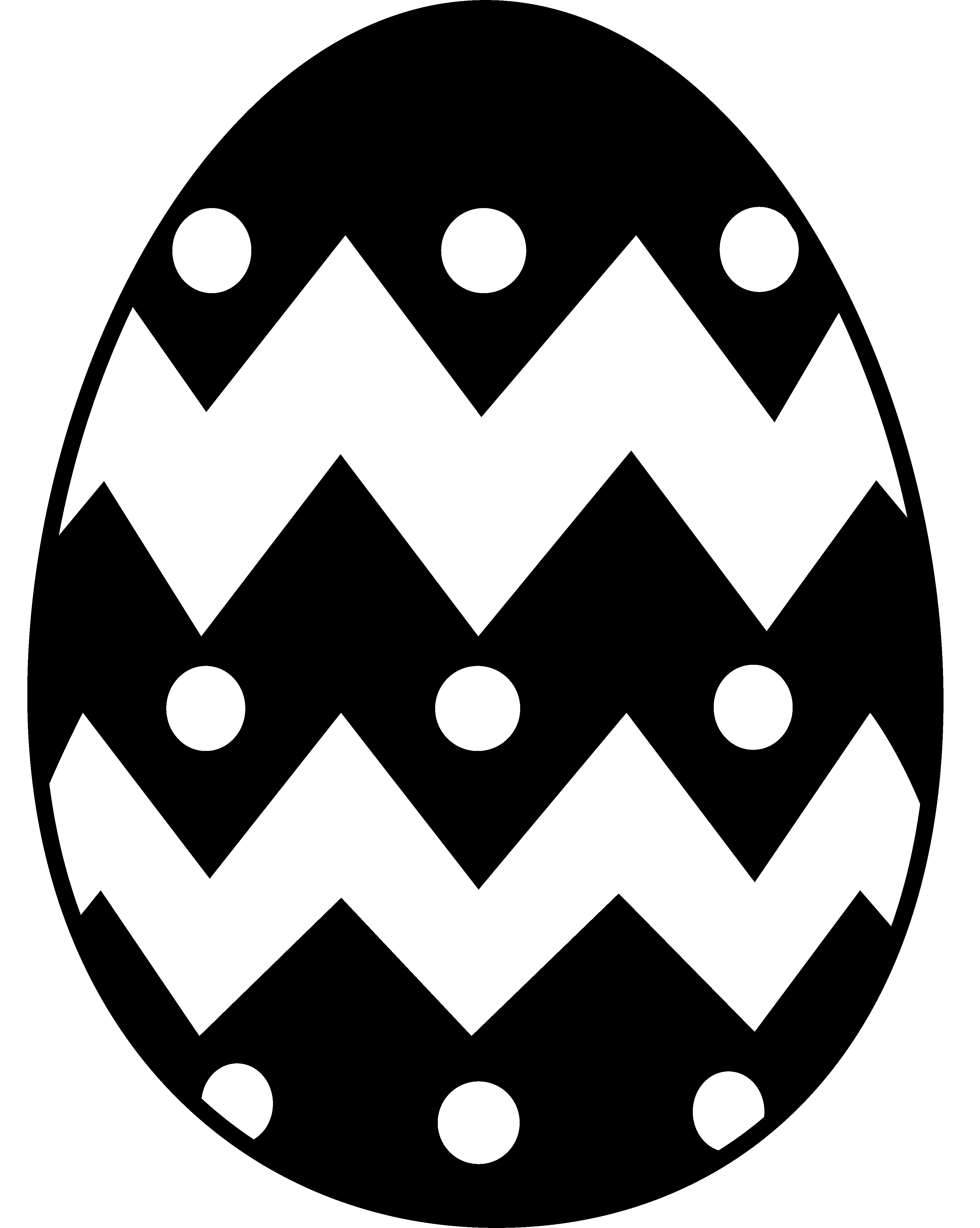 Easter Egg Clipart Black And White - Free Clipart ...