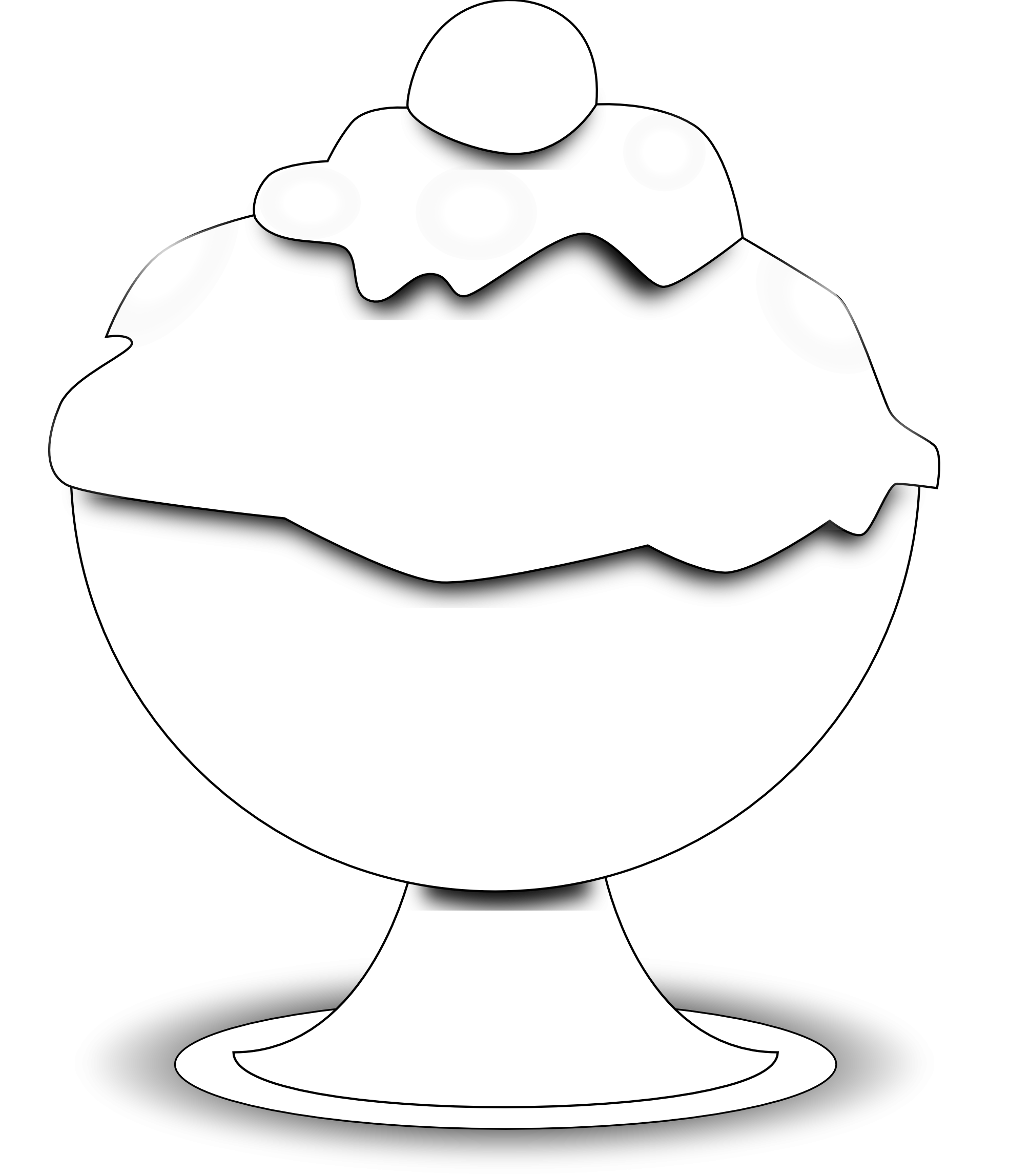 Ice Cream Clipart Black And White - Free Clipart ...