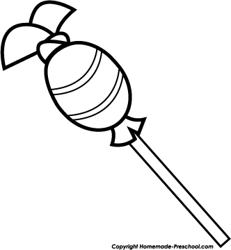 Candy clipart black and white free