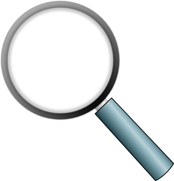 Transparent Magnifying Glass Clip Art - vector clip ...