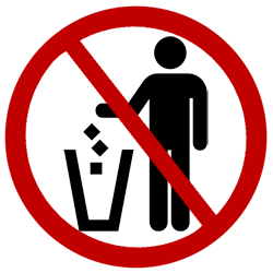 No Trash Sign - ClipArt Best