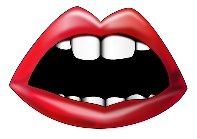 Open Mouth Drawing - Drawing