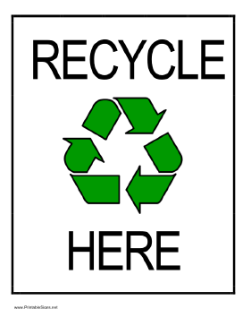 Recycling Signs