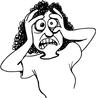 Clipart stressed out woman