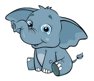 Cute Elephant Clip Art