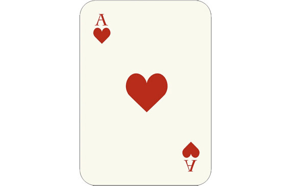 Imgs For > Ace Of Hearts Vector