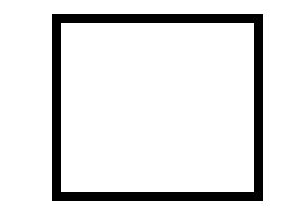Amazon.com: Square Outline Only, Vinyl Car Decal, 'White', '15-by ...