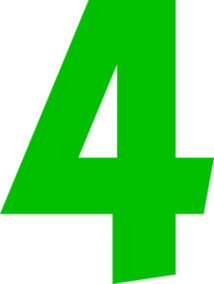 Number 4 Clipart - Free to use Clip Art Resource