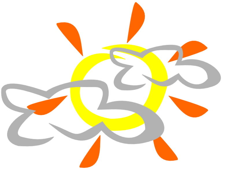 Partly Cloudy Symbol Clipart - Free to use Clip Art Resource