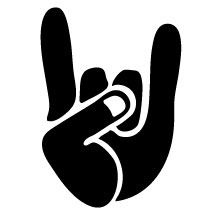 Rock On Hand | Stitched Up Stickers