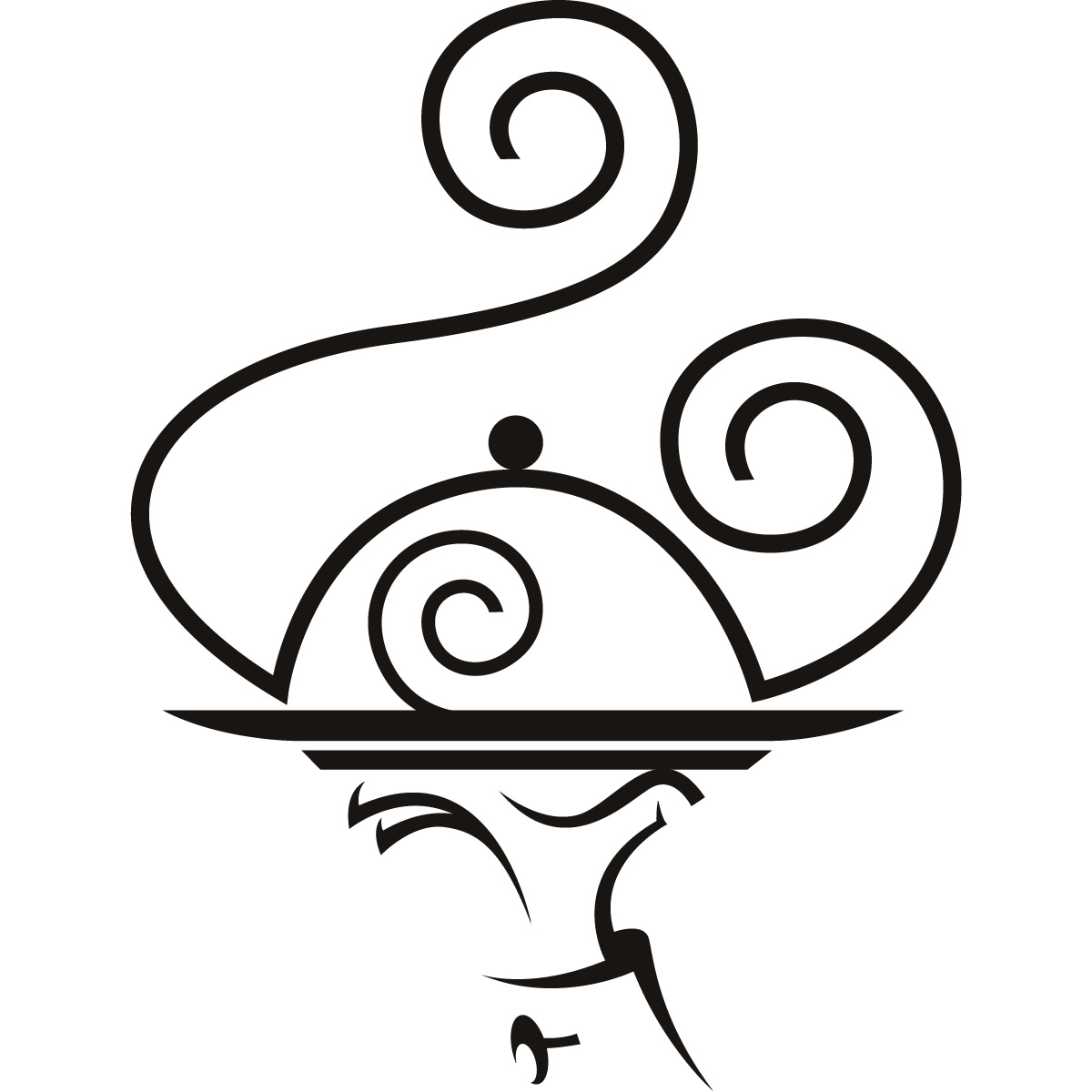 Food serving clipart