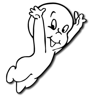 Casper the Friendly Ghost Decal for your car, truck, RV, boat or ...