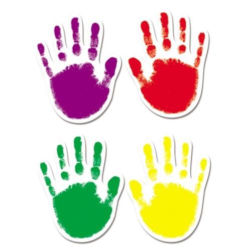 Carson dellosa Handprint Cut-Outs, 4"x5", 42 Pieces, 7 Assorted ...