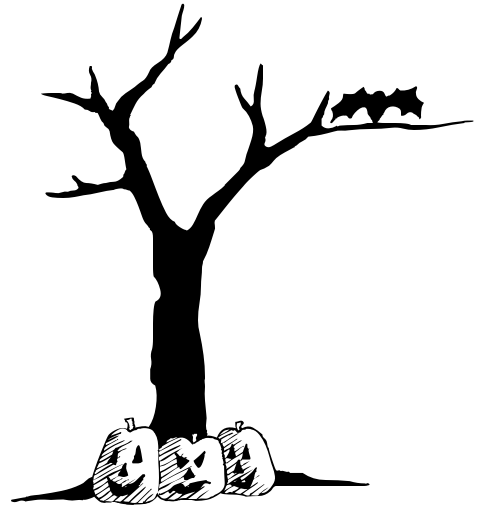 Halloween Tree Clipart - Free Clipart Images
