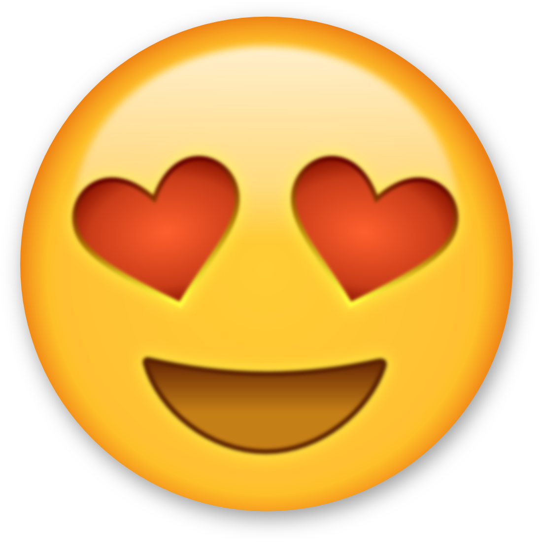 Heart eye emoji clipart
