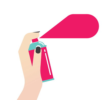 Silhouette Of A Spray Can Clip Art, Vector Images & Illustrations ...