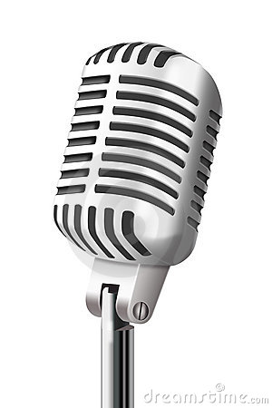 Clipart microphone old
