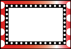 Red Polka Dot Border Clipart